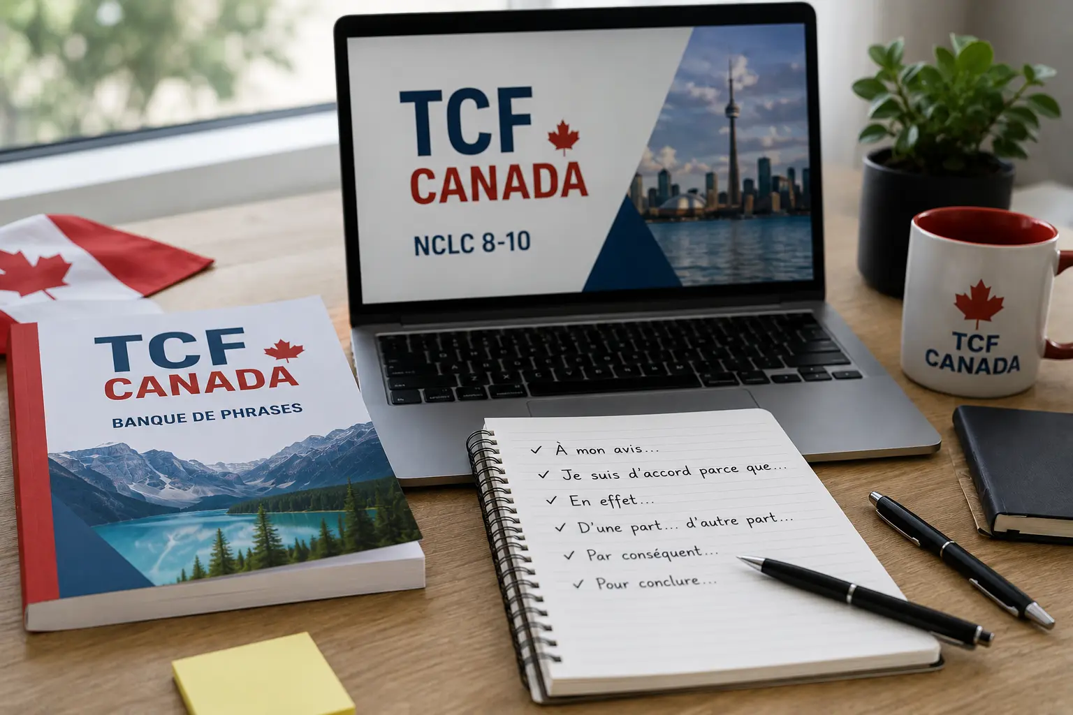 TCF Canada : Votre Banque de 54 Phrases Prêtes à l'Emploi pour Performer en Expression Orale et Écrite — Guide Complet NCLC 8-10
